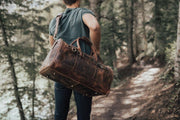 45L Delani leather duffle